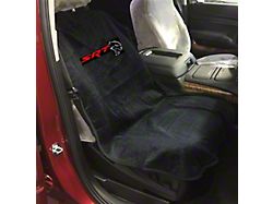 Seat Towel with SRT Hellcat Logo; Black (Universal; Some Adaptation May Be Required)