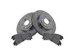Semi-Metallic Performance Brake Rotor and Pad Kit; Front (06-19 Charger w/ 13.60-Inch Front Rotors & Vented Rear Rotors)