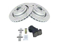 Ceramic Performance Brake Rotor and Pad Kit; Rear (06-14 Charger SRT8; 15-23 Charger Daytona 392, GT, R/T, R/T 392, Scat Pack, SRT 392 & SRT Hellcat w/ 4 or 6-Piston Front Calipers)