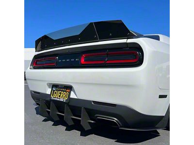 Stealth Assault Extreme Wicker Bill with Camera Cutout; Standard (08-14 Challenger w/ OEM Spoiler; 15-23 Challenger Scat Pack, SRT & R/T w/o Redeye Spoiler)