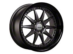 Rennen CSL-1 Matte Gunmetal with Gloss Black Lip Wheel; 20x10 (08-23 RWD Challenger, Excluding Widebody)