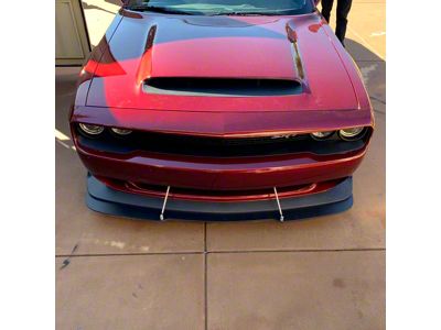 3.50-Inch Lip Front Splitter Extension; 1/4-Inch Thick (18-23 Challenger Widebody)