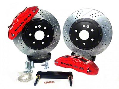 Baer Extreme+ Front Big Brake Kit; Red Calipers (06-11 Charger R/T, SE, SXT)
