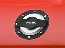 Drake Muscle Cars Billet Aluminum Fuel Door; Black (08-23 Challenger)