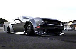 Clinched Flares Widebody Kit without Ducktail Rear Spoiler; Unpainted (08-23 Challenger)