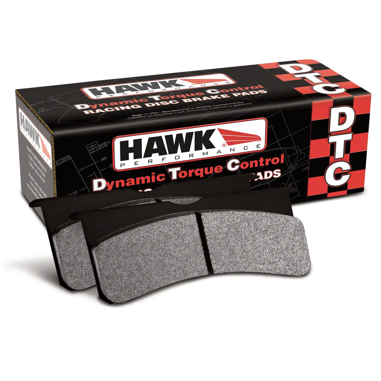 Hawk Performance Challenger DTC60 Brake Pads; Rear Pair HB194G.570 (08