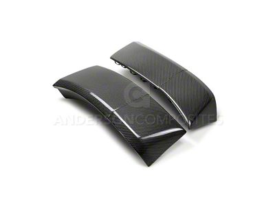 Anderson Composites Rear Fender Flare Extensions; Carbon Fiber (18-23 Challenger Widebody)