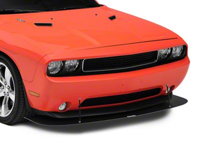 VZ Style Front Bumper Splitter; Textured Black (08-14 Challenger)