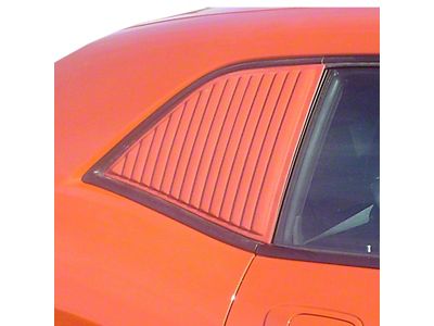 Small Quarter Window Louvers; Unpainted (08-23 Challenger)