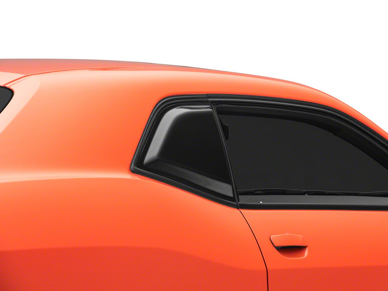 SpeedForm Challenger Quarter Window Scoops; Gloss Black CH3658GB (08
