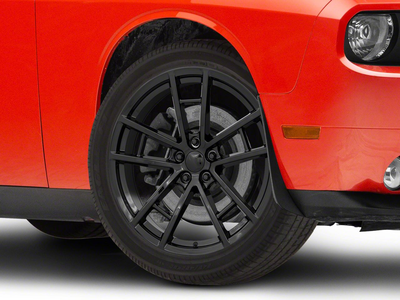 Challenger Drag Pack Style Gloss Black Wheel; 20x9 (0823 RWD