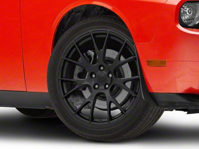 Hellcat Style Satin Black Wheel; 22x9 (08-23 RWD Challenger)