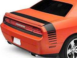 SEC10 Dashed Tail Stripe; Gloss Black (08-23 Challenger)