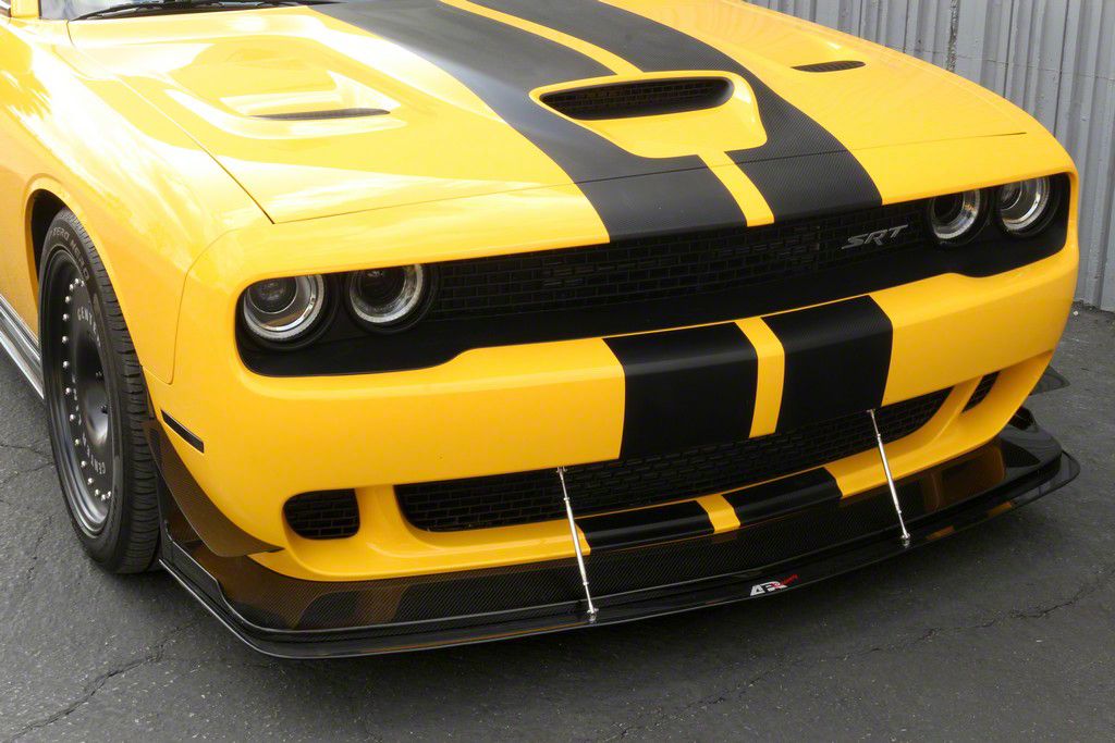 APR Performance Front Wind Splitter; Carbon Fiber (15-23 Challenger SRT Hellcat w/ ARP Lip)