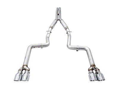 AWE Track Edition Cat-Back Exhaust with Quad Chrome Silver Tips (15-23 6.2L HEMI Challenger)