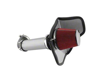 Cold Air Intake with Red Filter; Gray (06-10 6.1L HEMI Charger)
