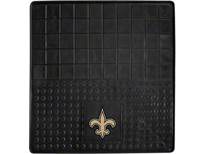Molded Trunk Mat with New Orleans Saints Logo (Universal; Some Adaptation May Be Required)