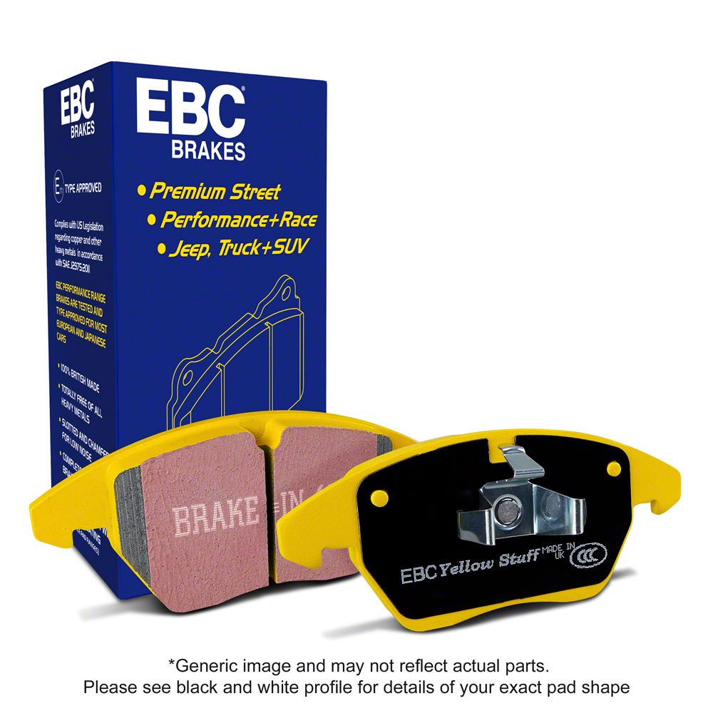 EBC Brakes Challenger Yellowstuff Racing Aramid Fiber Brake Pads; Front