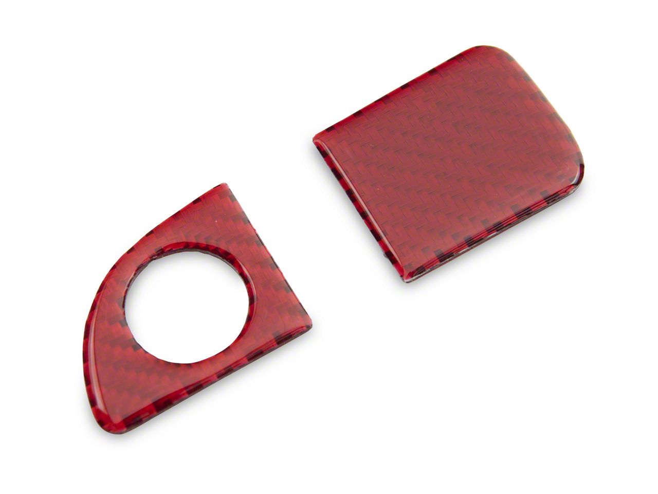 SpeedForm Challenger Glove Box Handle Trim; Red Carbon CH6720 (1523 Challenger) Free Shipping