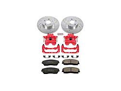 PowerStop Z23 Evolution Sport Brake Rotor, Pad and Caliper Kit; Front (06-11 RWD V6 Charger w/ Single Piston Front Calipers)