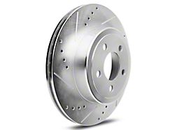 C&L Super Sport Cross-Drilled and Slotted Rotors; Rear Pair (09-23 Challenger w/o 4-Piston Rear Calipers)