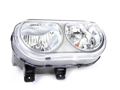 Mopar Headlight Lens Housing; Halogen; Right (08-14 Challenger w/ Factory Halogen Headlights)