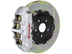 Brembo GT Series 8-Piston Front Big Brake Kit with 15-Inch 2-Piece Type 1 Slotted Rotors; Silver Calipers (06-14 Charger SRT8)