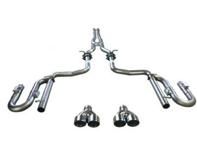 Solo Performance Street Race Cat-Back Exhaust with Round Polished Tips (15-23 3.6L Challenger)