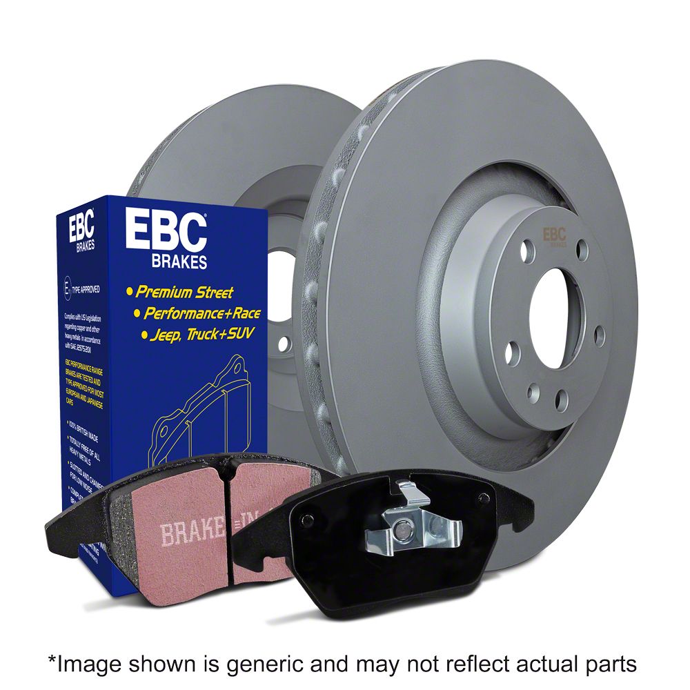EBC Brakes Charger Stage 1 Ultimax Brake Rotor and Pad Kit; Front