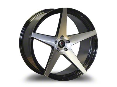 Marquee Wheels M1001 Gloss Black Machined Wheel; Rear Only; 20x10.5 (08-23 RWD Challenger)