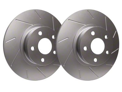 SP Performance Slotted Rotors with Silver Zinc Plating; Rear Pair (06-14 Charger SRT8; 15-17 Charger Scat Pack; 2017 Charger R/T 392; 18-23 Charger w/ 4-Piston Front Calipers)
