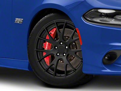 Hellcat Style Matte Black Wheel; 20x9 (11-23 RWD Charger)