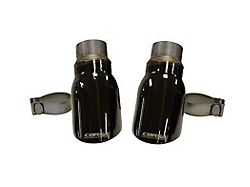 Corsa Performance Pro Series Exhaust Tips; 4-Inch; Black (15-16 5.7L HEMI Charger w/ Pursuit Valance)
