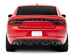 Genali Rear Diffuser Add-On; Textured Gloss Black (15-23 Charger)