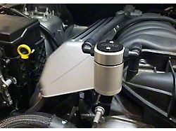 J&L 3.0 Oil Separator; Clear/Satin Anodized; Passenger Side (11-23 6.4L HEMI Challenger w/o Shaker Hood)