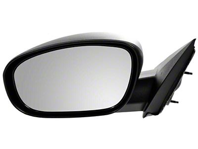 Powered Heated Non-Folding Mirror; Textured Black; Driver Side (06-10 Charger)