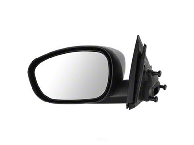 Powered Non-Folding Mirror; Textured Black; Driver Side (06-10 Charger)