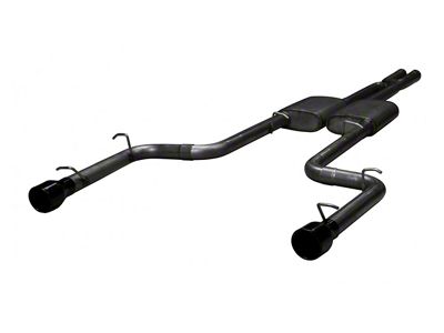 Pypes Street Pro Cat-Back Exhaust with Black Tips (06-10 5.7L HEMI Charger)