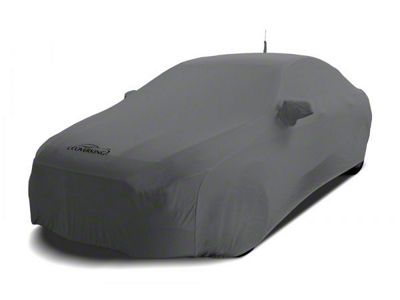 Coverking Satin Stretch Indoor Car Cover with Rear Roof Antenna Pocket; Metallic Gray (11-14 Charger)