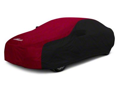 Coverking Stormproof Car Cover; Black/Red (15-23 Charger R/T)