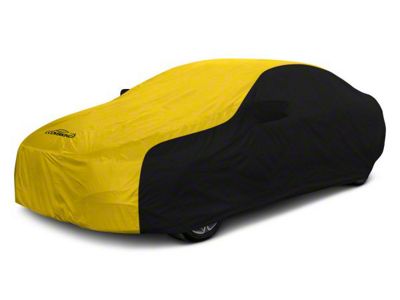 Coverking Stormproof Car Cover; Black/Yellow (15-23 Charger R/T)