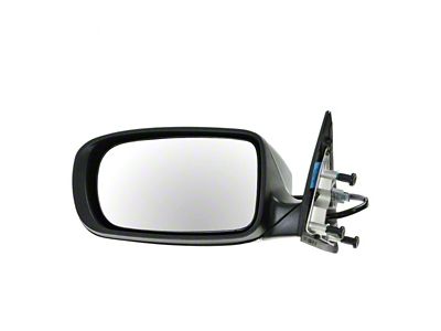 Powered Manual Folding Mirror; Paint to Match Black; Driver Side (11-14 Charger)