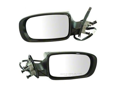 Powered Heated Manual Folding Mirrors; Paint to Match Black (11-18 Charger)