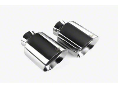 Aero Exhaust Direct-Fit Stainless Steel Exhaust Tips; Polished (15-23 V8 HEMI Charger)
