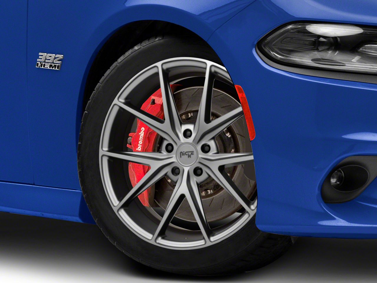 Niche Charger Misano Matte Gunmetal Wheel; 20x9 M116209091+38 (11-23 ...