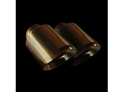 Bigboz Exhaust Bolt-On Exhaust Tips; 5-Inch; Metallic Gold (15-23 V8 HEMI Charger)