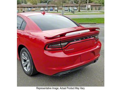 Factory Style Pedestal Rear Deck Spoiler; Granite Crystal (11-23 Charger)