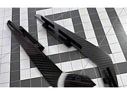 Carbon Fiber Mud Guards; Matte Finish (20-23 Charger Widebody)
