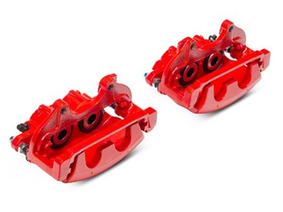 C&L Performance Series Front Brake Calipers; Red (12-14 Charger Pursuit; 12-20 Charger AWD SXT, Daytona, GT & R/T w/ Dual Piston Front Calipers; 12-13 5.7L HEMI Charger SE; 13-17 AWD Charger SE w/ Dual Piston Front Calipers)