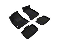 3D MAXpider Elegant Perfect Fit Carpet Front and Rear Floor Liners; Black (11-23 RWD Charger)